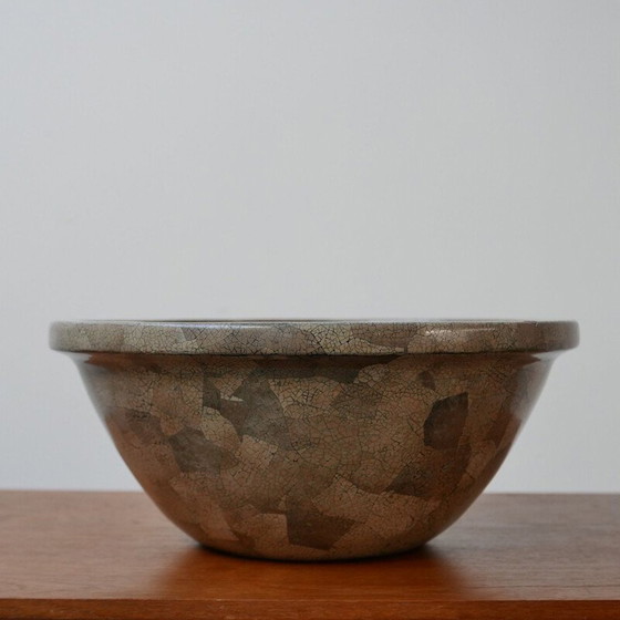 Image 1 of Schale aus Keramik mit Mosaik, England 1980