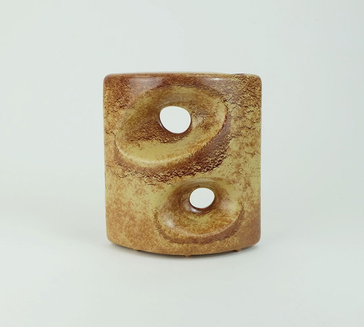 Sehr schöne skulpturale Bertoncello Italien Keramik Vase Roberto Rigon 1970S Modell 911