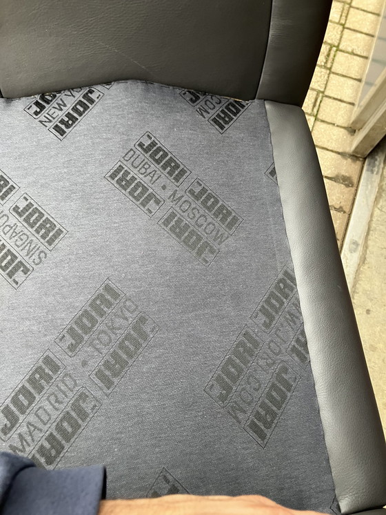 Image 1 of Jori Angel 1Sitz + Fußhocker Anthrazitgraues Lipano Leder