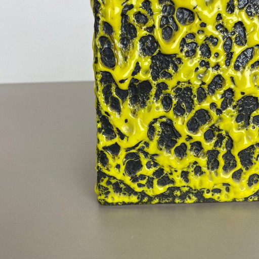 Vintage Keramik Fett Lava Vase von Es Keramik, Deutschland 1970er