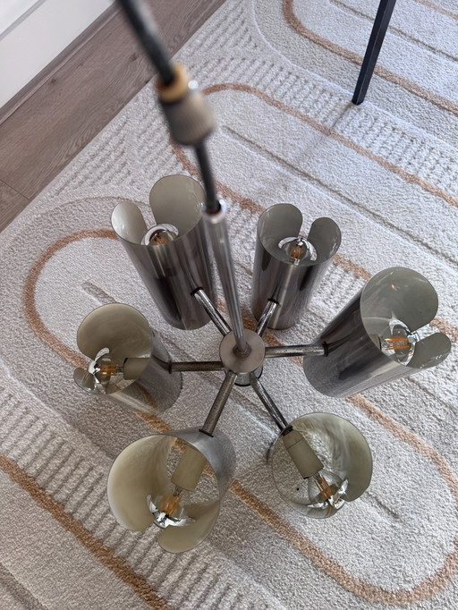 Polam Hängelampe 70'S mit 6 Lampen