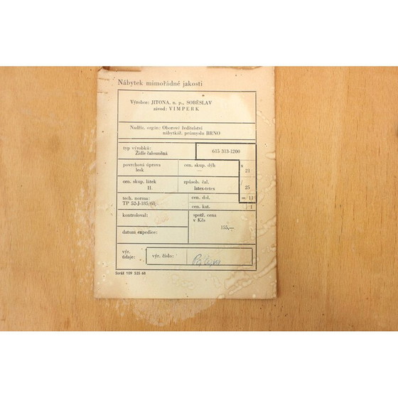 Image 1 of Satz von 4 Holzstühlen von Jitona, Tschechoslowakei 1970er