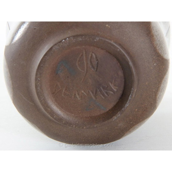 Image 1 of Skandinavische biomorphe Keramikvase von Einar Johansen, 1960