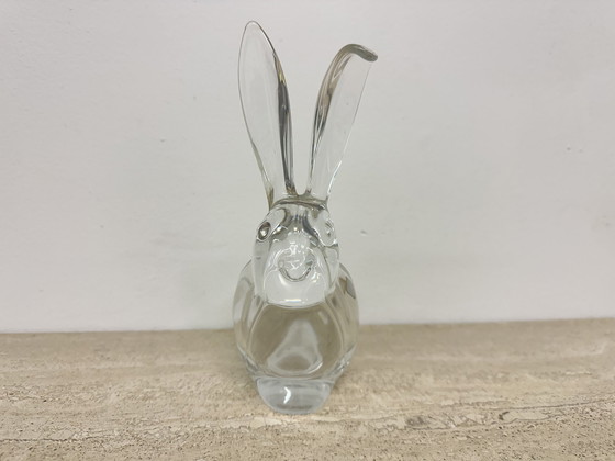 Image 1 of Vannes Le Chatel Crystal Rabbit Aschenbecher / Schale , 1970S , Frankreich