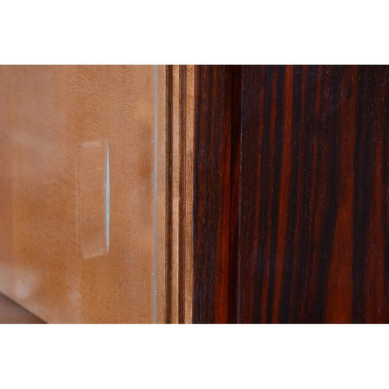 Image 1 of Vintage Art Deco Sekretär aus Opaxitglas, Tschechoslowakei 1930