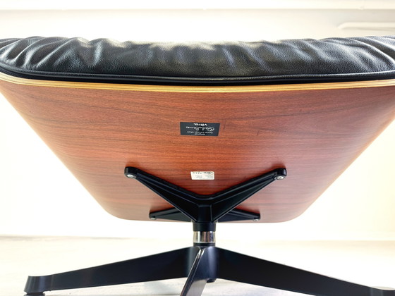 Image 1 of Eames Lounge Chair Vitra Sessel Inkl. Ottoman Schwarz