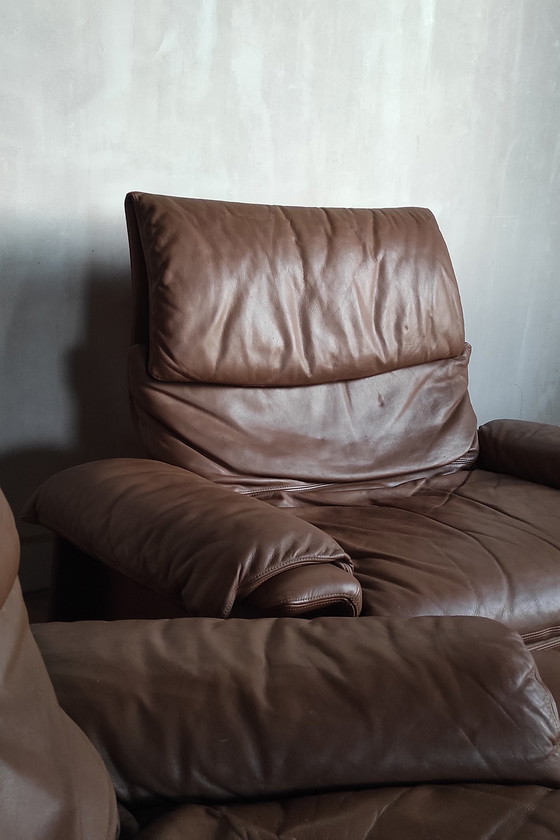 Image 1 of 2x Sessel und Ottoman Saporiti