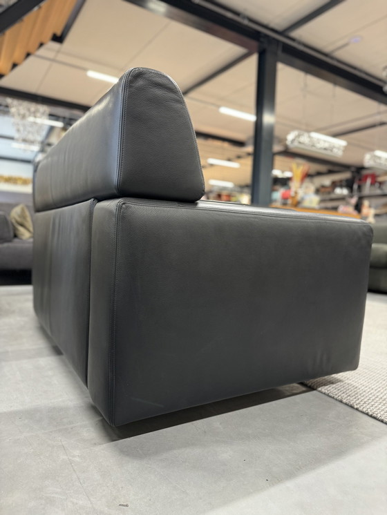 Image 1 of Gelderland 1110 Ecksofa schwarz Leder