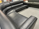 Gelderland 1110 Ecksofa schwarz Leder