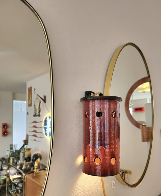 Image 1 of Vintage Wandlampe aus Keramik 