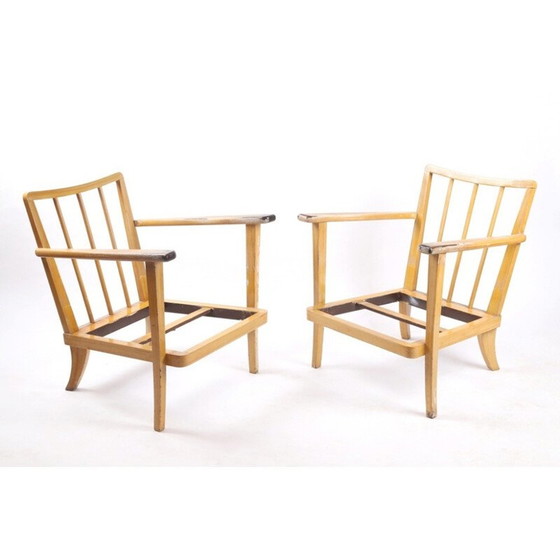 Image 1 of Vintage-Sesselpaar von Thonet - 1940er Jahre