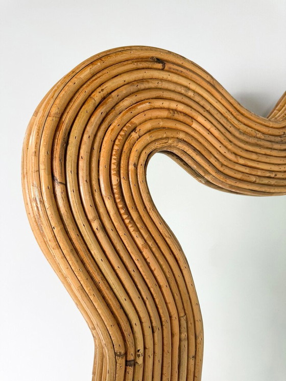 Image 1 of Zeitgenössischer Bambus-Spiegel, Italien