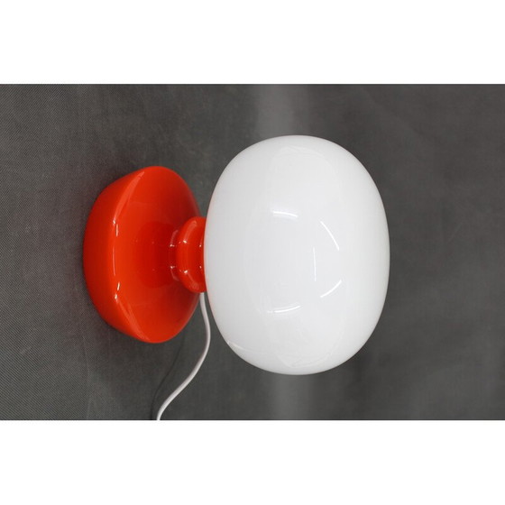 Image 1 of Tischlampe aus Opalglas von Stepan Tabery, Tschechoslowakei 1970