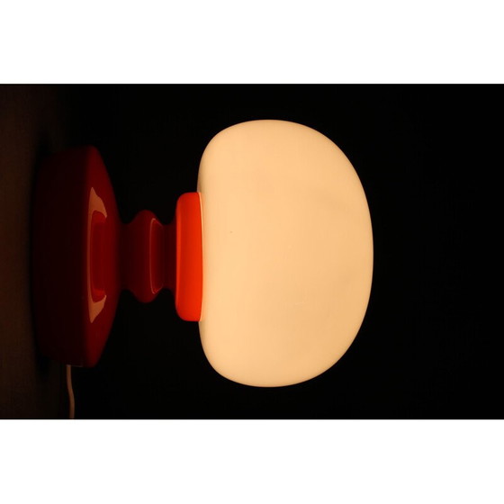 Image 1 of Tischlampe aus Opalglas von Stepan Tabery, Tschechoslowakei 1970
