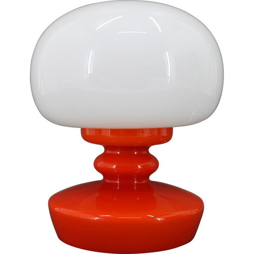 Tischlampe aus Opalglas von Stepan Tabery, Tschechoslowakei 1970