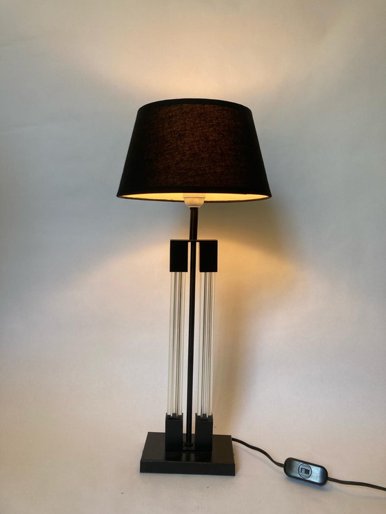 Image 1 of Plexiglas Tischlampe, 80er Jahre Design