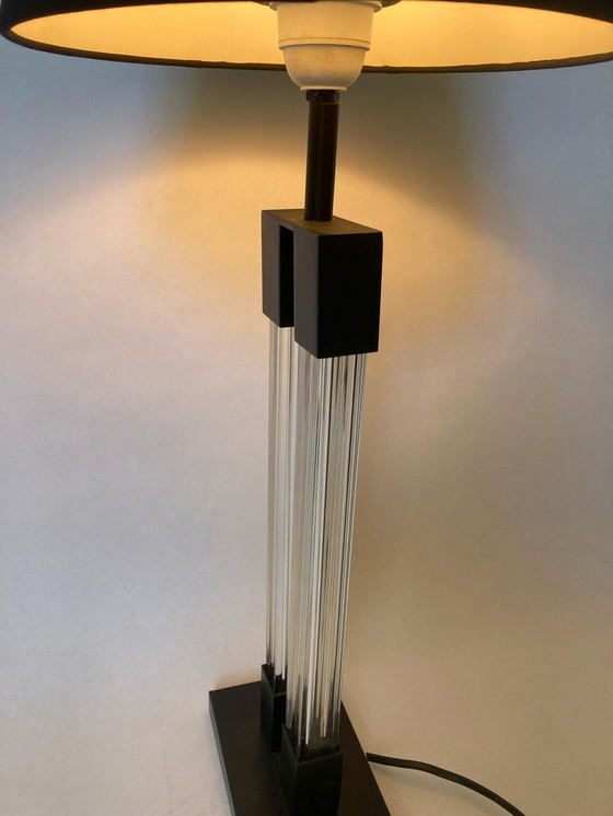 Image 1 of Plexiglas Tischlampe, 80er Jahre Design
