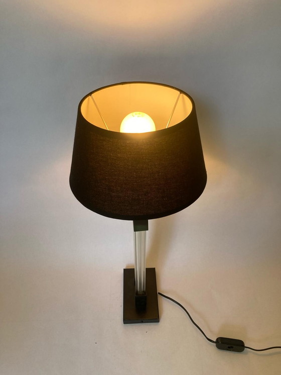 Image 1 of Plexiglas Tischlampe, 80er Jahre Design