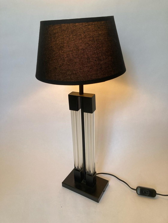 Image 1 of Plexiglas Tischlampe, 80er Jahre Design