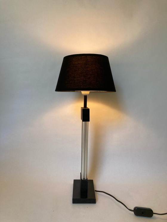 Image 1 of Plexiglas Tischlampe, 80er Jahre Design