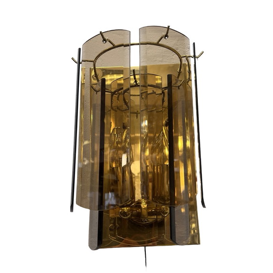 Image 1 of Wandleuchte Sconce im Hollywood Regency Stil, Sölken Leuchten, Deutschland, 1980S.