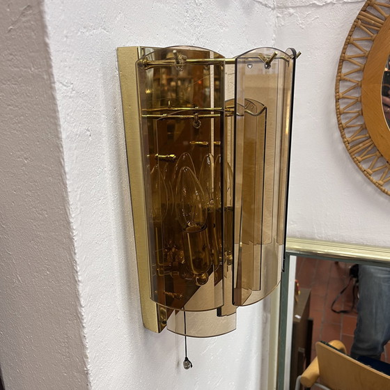 Image 1 of Wandleuchte Sconce im Hollywood Regency Stil, Sölken Leuchten, Deutschland, 1980S.
