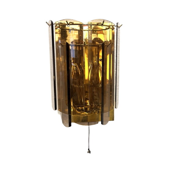 Image 1 of Wandleuchte Sconce im Hollywood Regency Stil, Sölken Leuchten, Deutschland, 1980S.