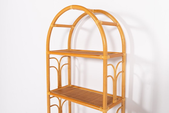 Image 1 of Vintage-Schrank aus Bambus und Rattan, 1980er Jahre