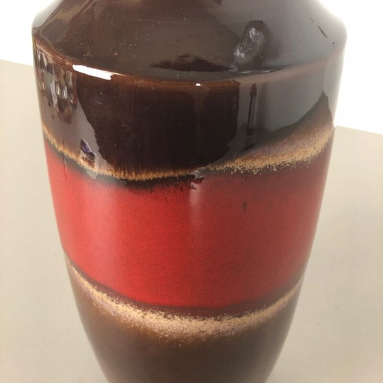 Image 1 of Große vintage Töpferei Fett Lava Vase von Scheurich 1970s