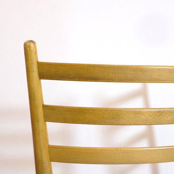 Image 1 of Satz von 3 Vintage-Stühlen aus Holz und Seil, Italien 1950