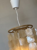 Capiz Pendelleuchte Muscheln Lampe Bambus Rahmen Perle
