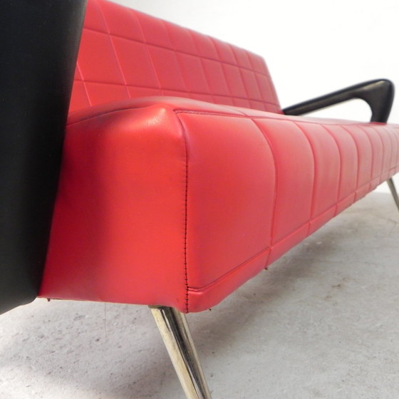 Image 1 of Skai Gepolstertes Rockabilly Sofa, 50er Jahre