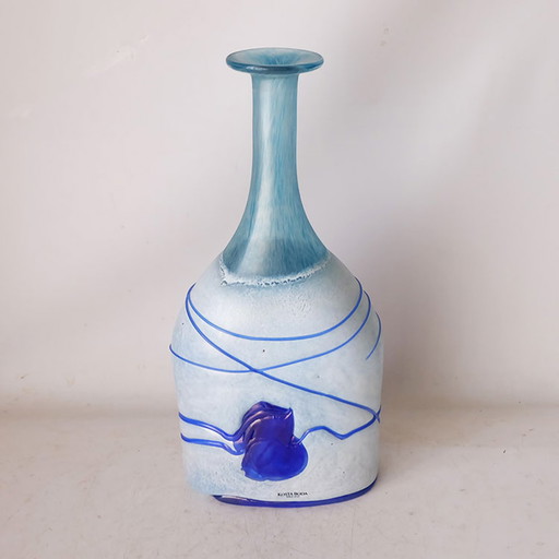 Kosta Boda "Galaxy Blue" Flasche/Vase