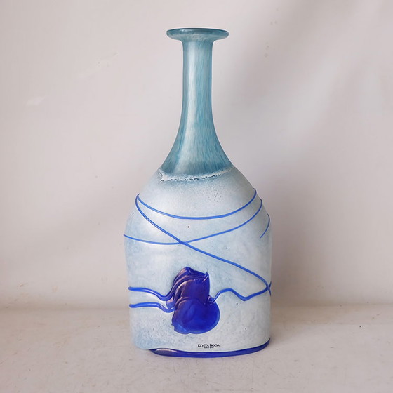 Image 1 of Kosta Boda "Galaxy Blue" Flasche/Vase