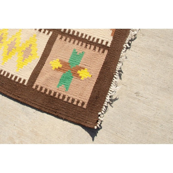 Image 1 of Moderner, handgewebter Kilim-Teppich, 1970