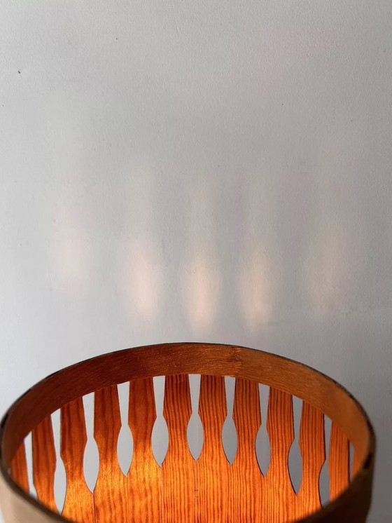 Image 1 of Tischlampe aus Kiefernholz, Schweden 1970