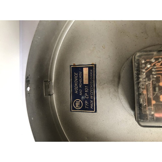 Image 1 of Vintage Industrie-Wanduhr, Tschechoslowakei 1960er Jahre