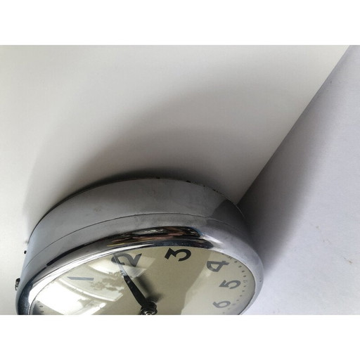 Vintage Industrie-Wanduhr, Tschechoslowakei 1960er Jahre