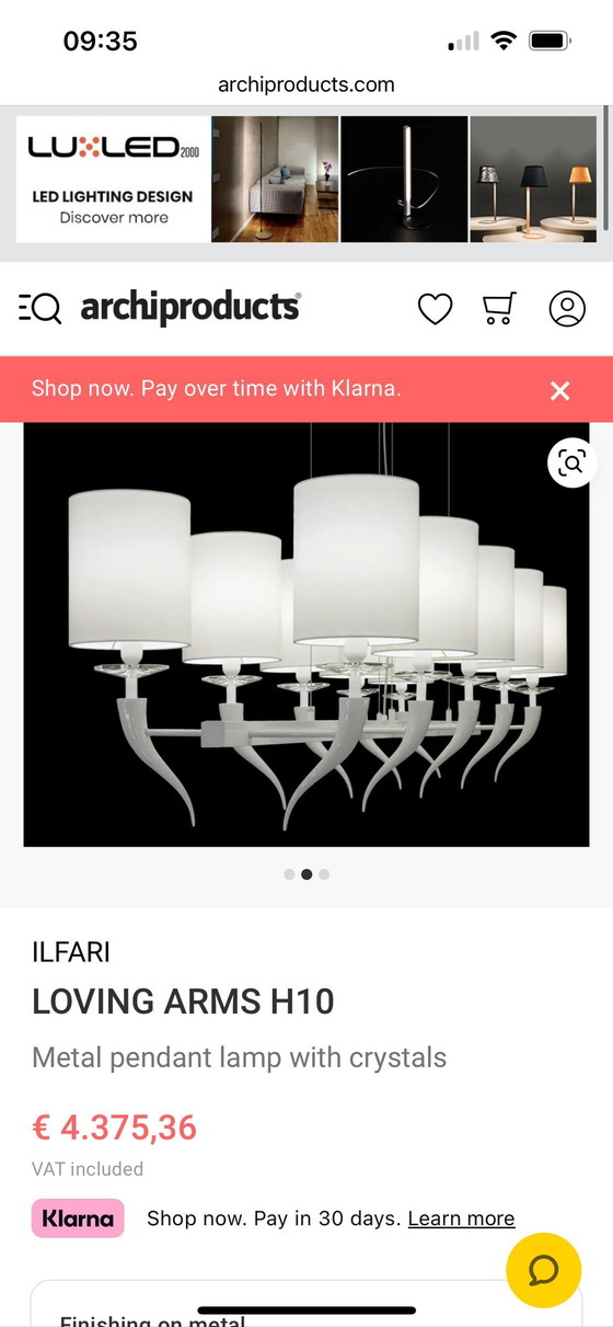 Image 1 of Ilfari Designerlampe