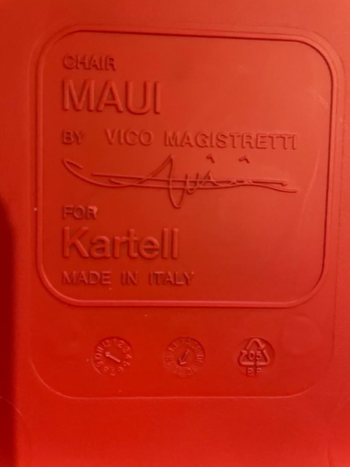 6x Kartell Maui Stühle