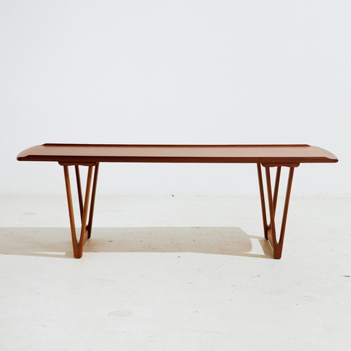 Mk10666 Restaurierter Couchtisch aus Teakholz