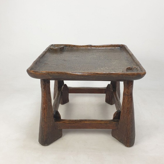 Image 1 of Mid Century Stuhl und Tisch aus Holz, 1950er Jahre