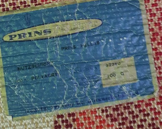 Image 1 of Psychedelischer Weltraumzeit-Teppich in Orange und Rot, 1970er Jahre