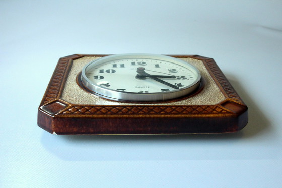 Image 1 of Keramik Küchenuhr - Wanduhr - Dugena - Mit Quartz-Uhrwerk - Vintage