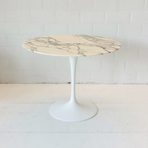 Knoll International Eero Saarinen Tulip Tisch Schreibtisch 90Cm Marmor Arabescato