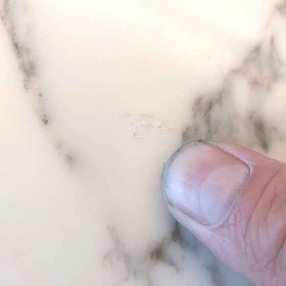 Image 1 of Knoll International Eero Saarinen Tulip Tisch Schreibtisch 90Cm Marmor Arabescato