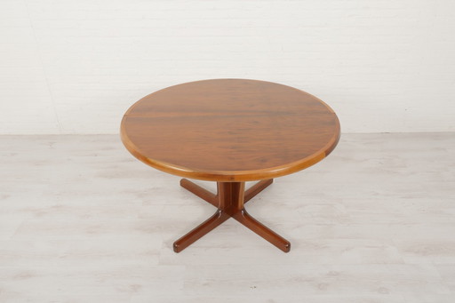 Runder ausziehbarer Vintage-Esstisch | Nussbaum | 119 bis 319 cm