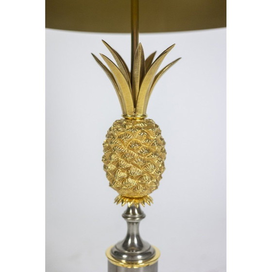 Image 1 of Vintage-Lampe aus vergoldeter Bronze und Metallblech für Maison Charles, Frankreich 1970