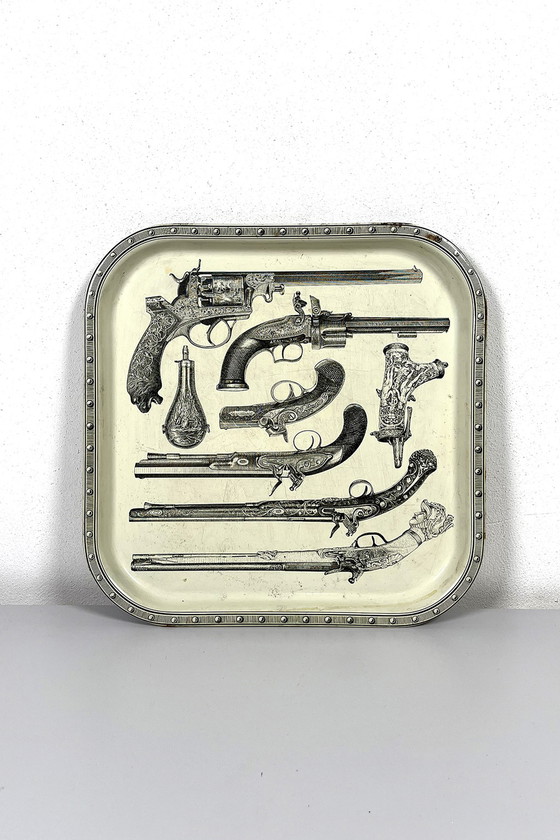 Image 1 of Tablett im Fornasetti-Stil