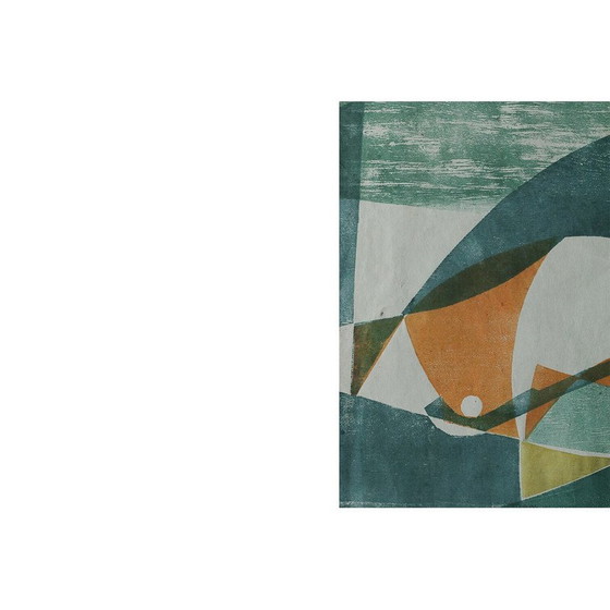 Image 1 of Farbiges Gemälde von Viking Forsberg, 1958